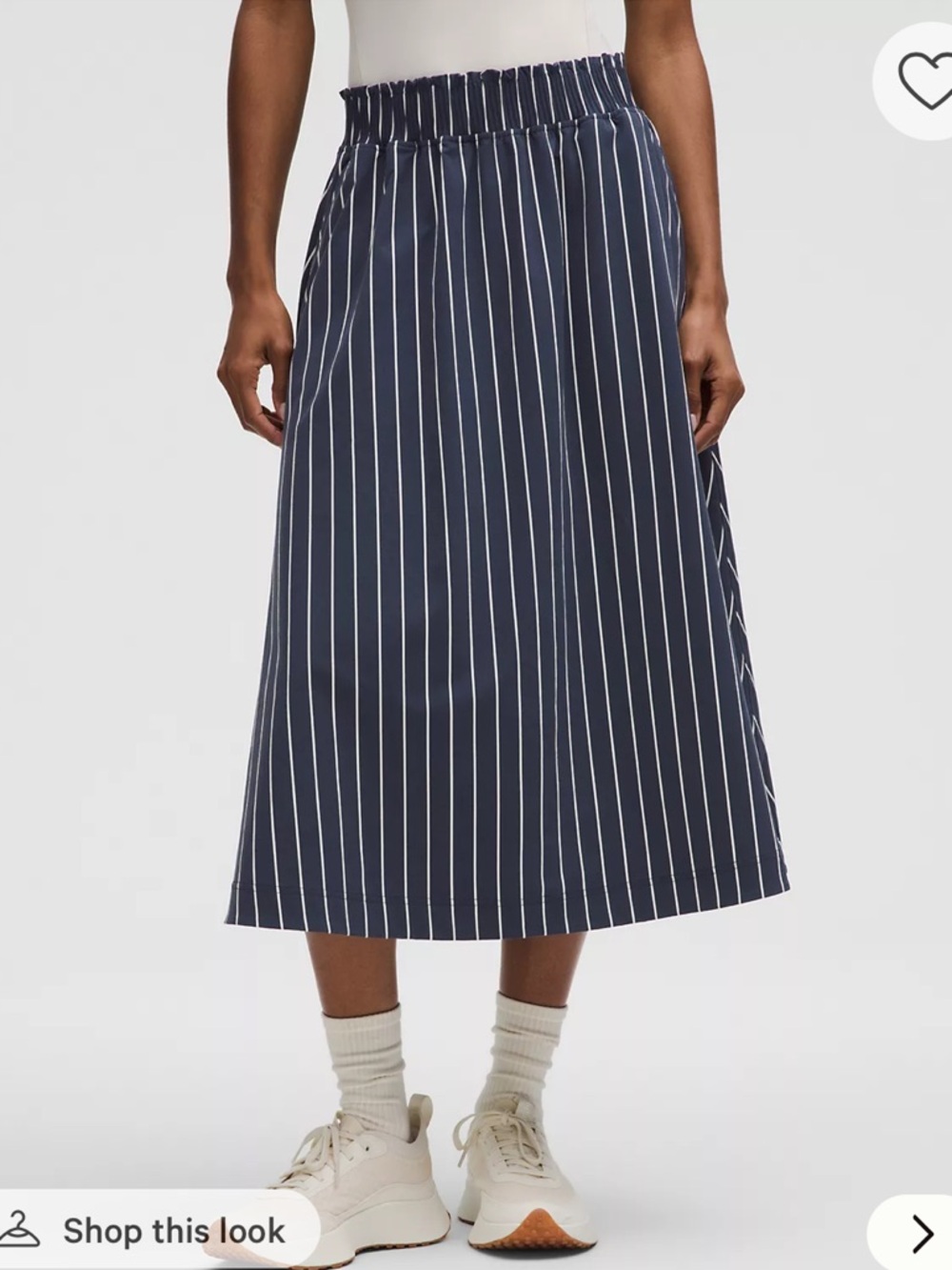 Lululemon Stretch Woven Ruffle-Waist Midi Skirt XXS